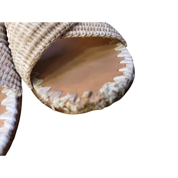 Jenni Kayne Sandals Raffia Crossover Natural Womens 36 US 6 Used *Damage - Picture 9 of 9